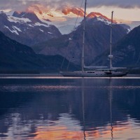 Timoneer at sunrise in Alaska